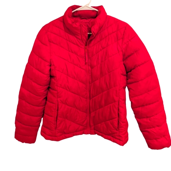 Gap Womens Winter Puffer Jacket Red Size M - Picture 1 of 7